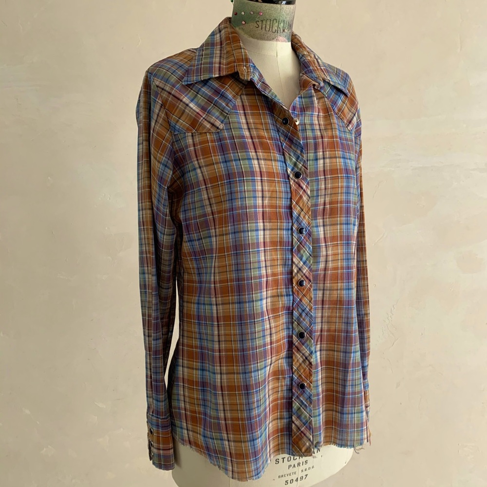 Vintage Wrangler Snap Button Down Shirt